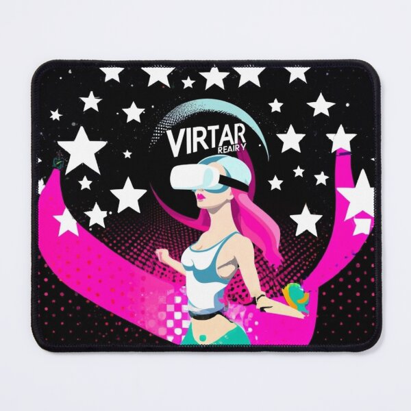 Item preview, Virtual Reality Woman | VR Headset Girl | The Metaverse | Artificial Intelligence | AI Girl Cyborg | Oculus Rift | Oculus mega quest designed and sold by Synthetic-Intel.