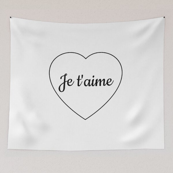 Item preview,  Je T'aime - I love you in French - Valentines Heart designed and sold by Inspirationmotivation.