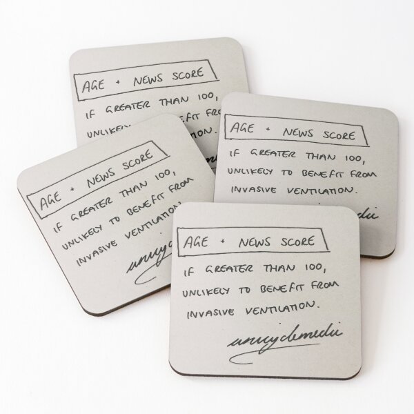 Item preview, ICU admission criteria designed and sold by unicyclemedic.