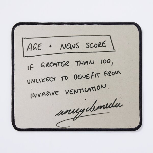 Item preview, ICU admission criteria designed and sold by unicyclemedic.