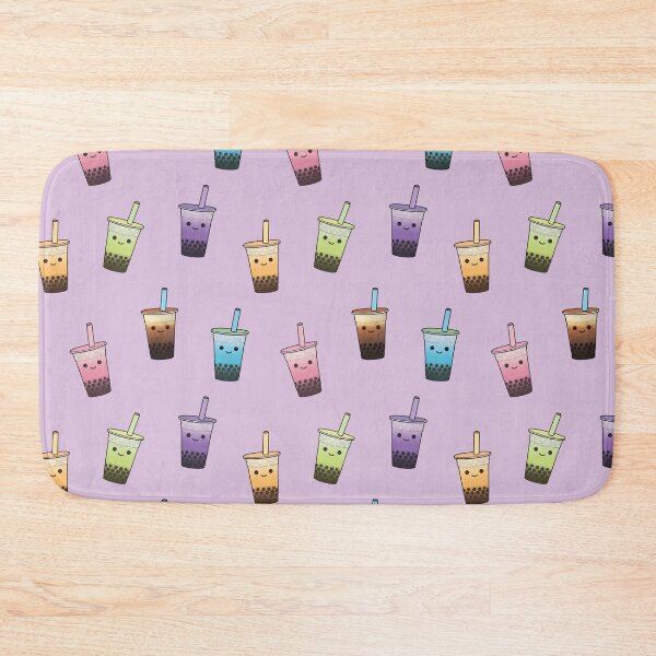 Item preview, Boba Milk Tea Pattern designed and sold by the-meowings.