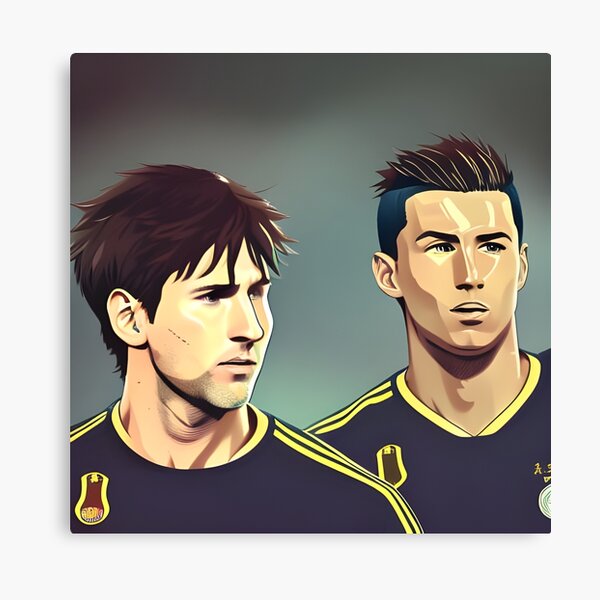 Trending Design! Ronaldo vs Messi Chess ⚽ - Clock Canvas