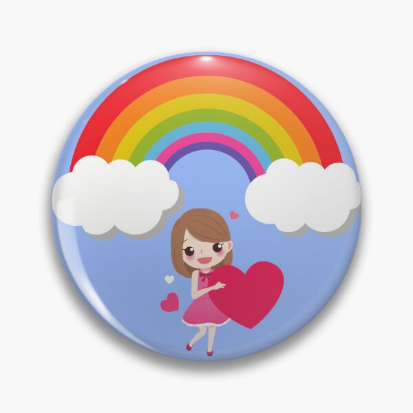 Item preview, girl under a rainbow designed and sold by AnyMar2023.