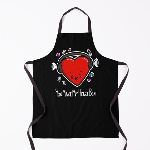 Item preview, You Make My Heart Beat cute Kawaii dancing love heart designed and sold by Cyndi Carlson Draws.