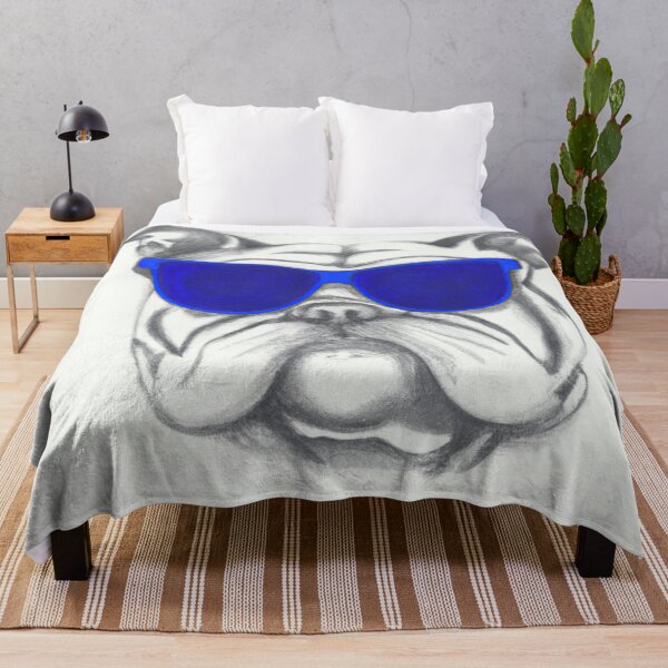 Item preview, Bulldog with Glasses Pencil Art designed and sold by HatzicTshirts.