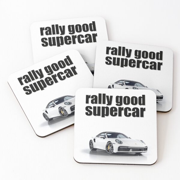 Item preview, White Porsche, Rally Good Supercar designed and sold by Art & Coffee.