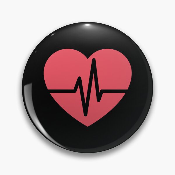 Item preview, Heartbeat Inside a Pink Heart designed and sold by Perryfranken.