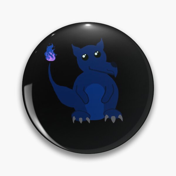 Item preview, Round Dragon (Blue) designed and sold by PorcupineQuinn.