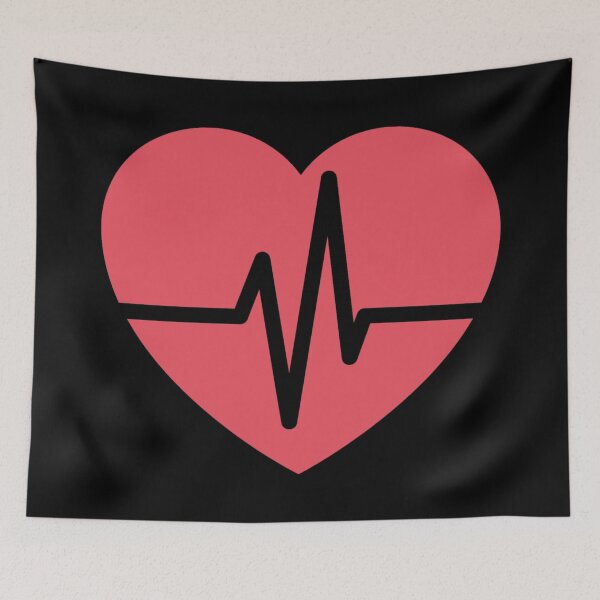 Item preview, Heartbeat Inside a Pink Heart designed and sold by Perryfranken.
