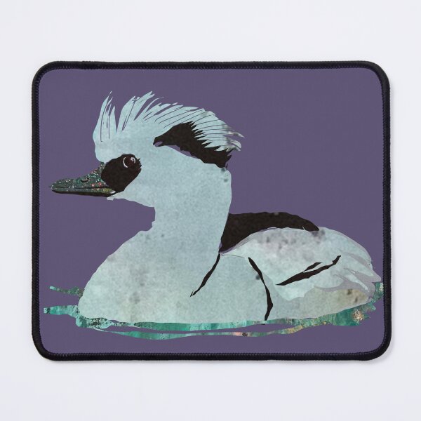Item preview, Smew Duck Swimming Along the Lake designed and sold by ginaisarty.