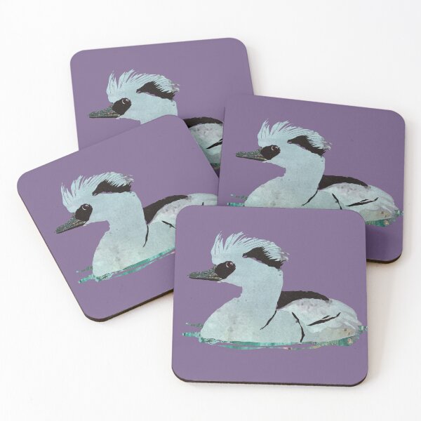 Item preview, Smew Duck Swimming Along the Lake designed and sold by ginaisarty.