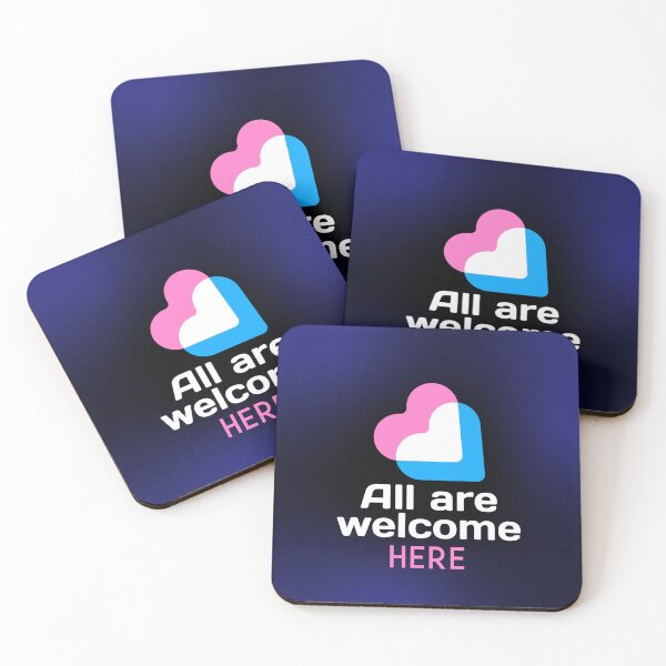 Item preview, All are welcome here -- accepting love heartwarming  designed and sold by glitchman2.