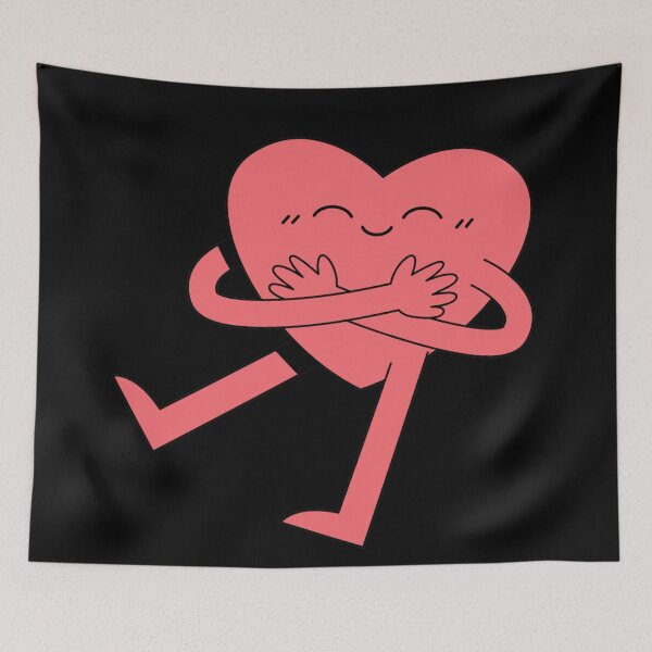 Item preview, Super Cute Pink Heart Hugging designed and sold by Perryfranken.