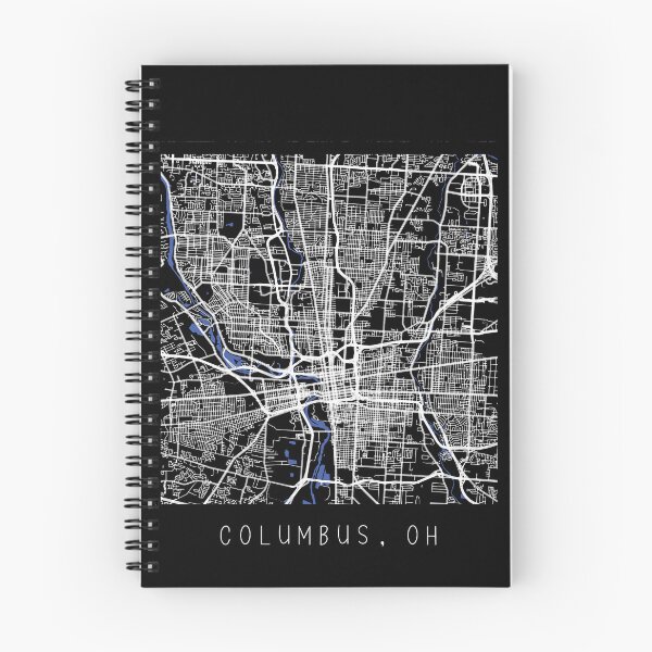Item preview, Columbus Ohio OH city map black and white designed and sold by gifts-ideas.