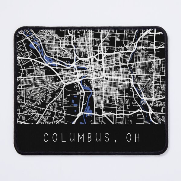 Item preview, Columbus Ohio OH city map black and white designed and sold by gifts-ideas.