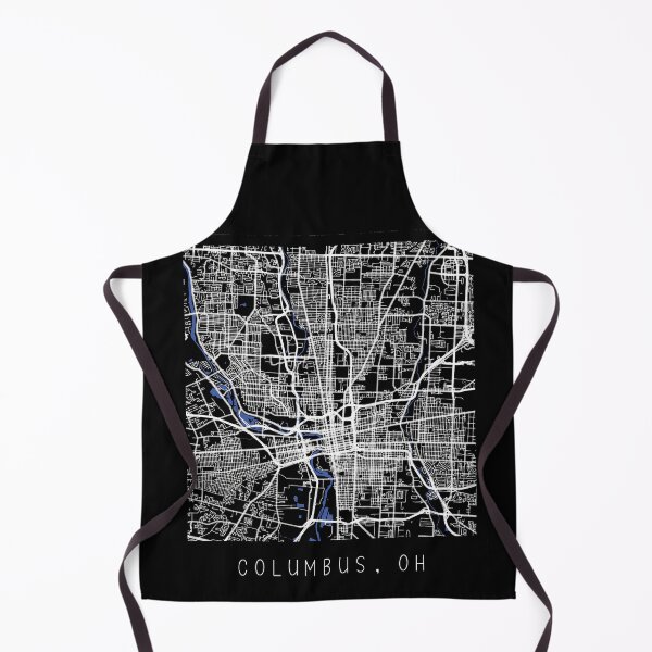 Item preview, Columbus Ohio OH city map black and white designed and sold by gifts-ideas.