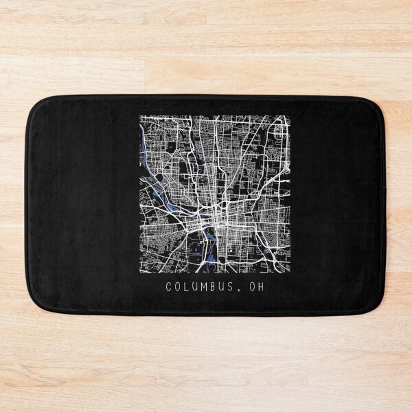 Item preview, Columbus Ohio OH city map black and white designed and sold by gifts-ideas.