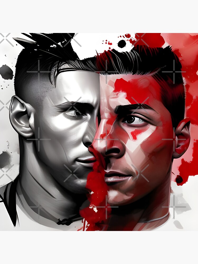 Lionel Messi and Cristiano Ronaldo's Friendship Sticker for Sale