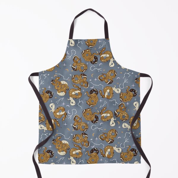 Item preview, Celestial Pythons on Denim Gray designed and sold by Cass Noel Studio.