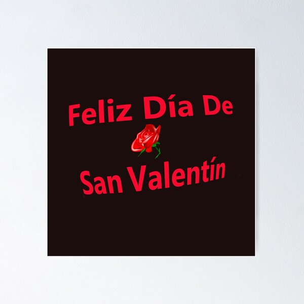 Vista previa del artículo con la obra «Feliz día de San Valentín (Happy Valentines Day)», diseñado y vendido por lobodelnoir.
