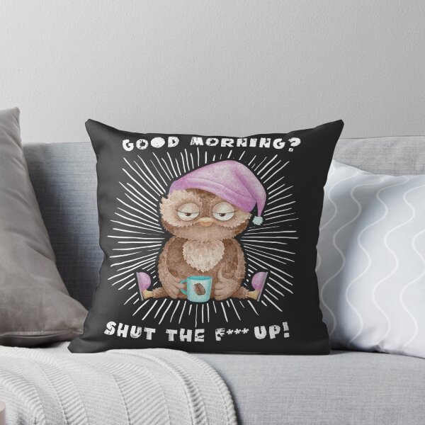 Item preview, Good morning - funny saying for morning grouches sleep shirt designed and sold by pxdsgn.