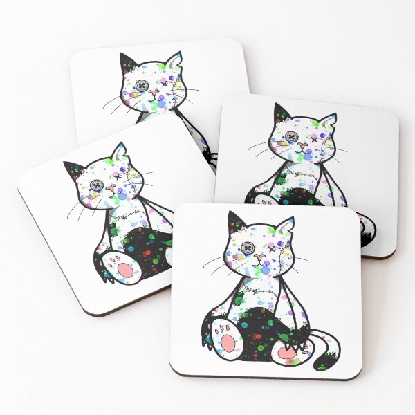 Item preview, Voodoo Kitty - Painted Stitches designed and sold by FinapplePudding.
