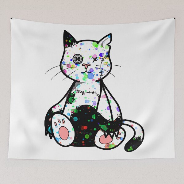 Item preview, Voodoo Kitty - Painted Stitches designed and sold by FinapplePudding.