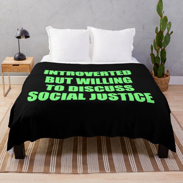 Item preview, Introverted But Willing To Discuss Social Justice designed and sold by Inspirationmotivation.