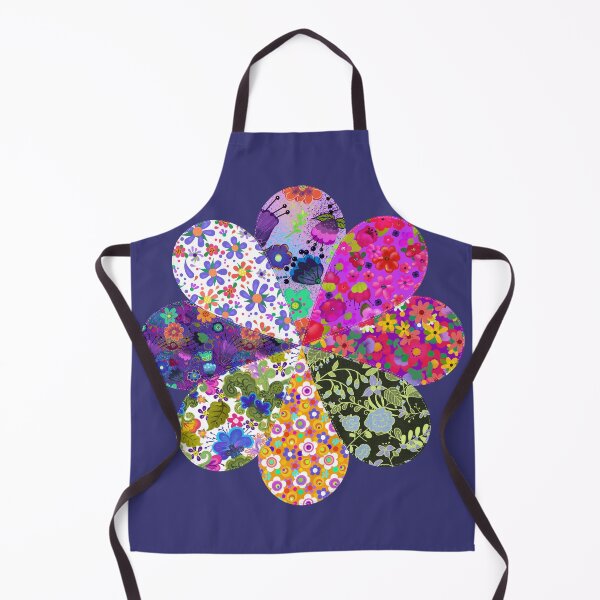 Item preview, Quilted Look Flower Pattern Boho Beautiful Floral Art by Cherie designed and sold by CheriesArt.