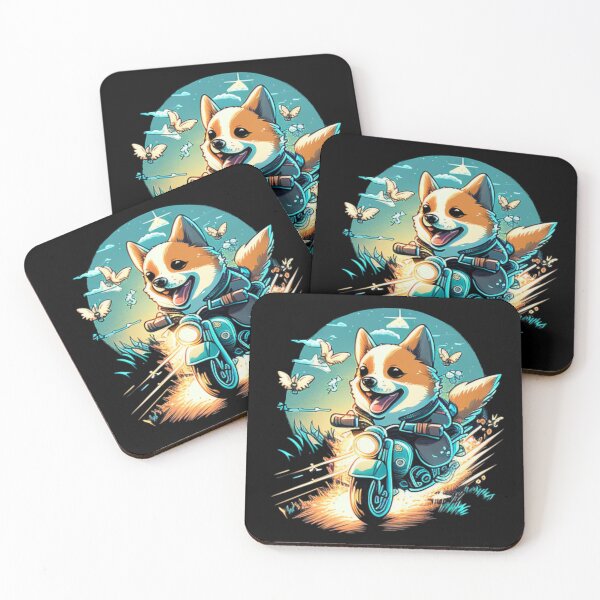 Item preview, Happy Corgi Dog Biker Motorcycle Club designed and sold by TheWildFlix.