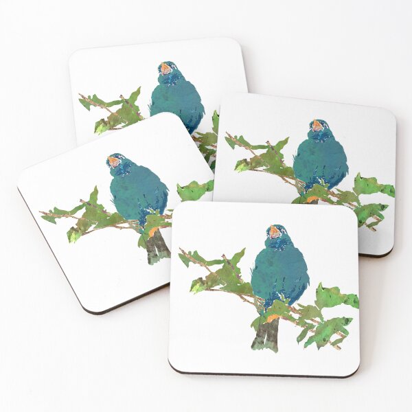 Item preview, Early Morning Singing Indigo Bunting Bird  designed and sold by ginaisarty.