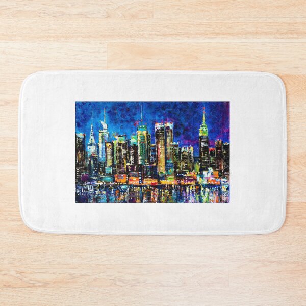 Artikelvorschau, Manhattan at Night. Skyscrapers and Lights entworfen und verkauft von Natalia_Shchip.