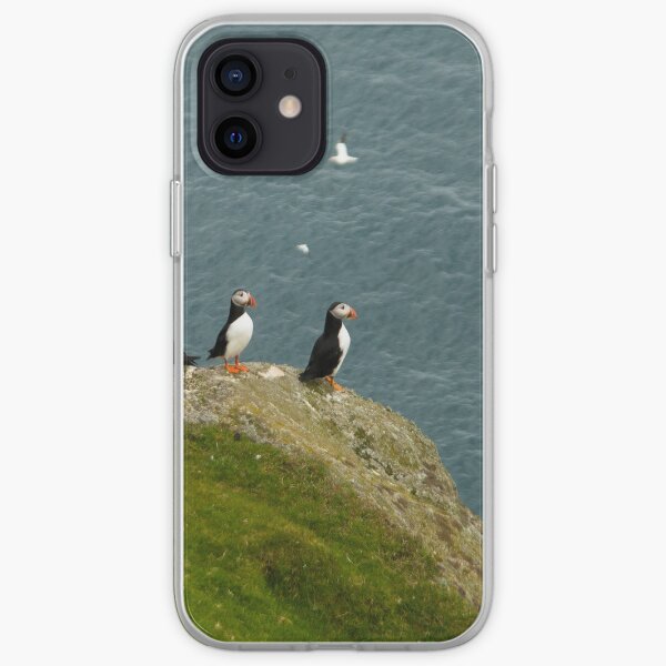 puffins at unst iPhone Soft Case