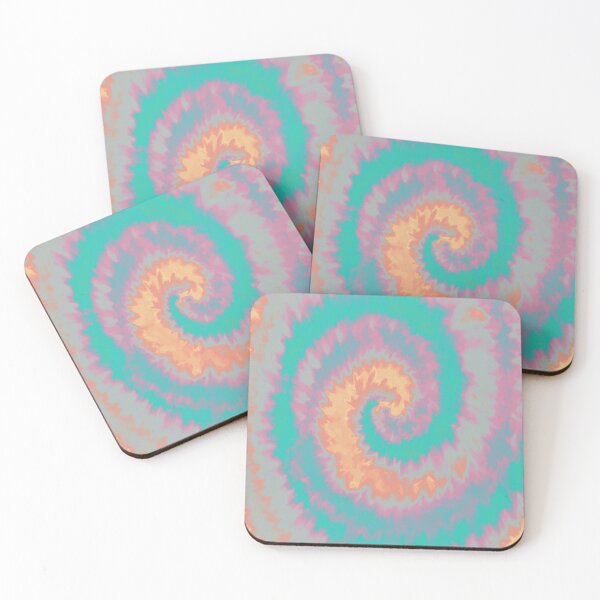 Item preview, Colorful Swirl in Turquoise & Pink Color Shade Pattern 86 designed and sold by Manal-Patterns.