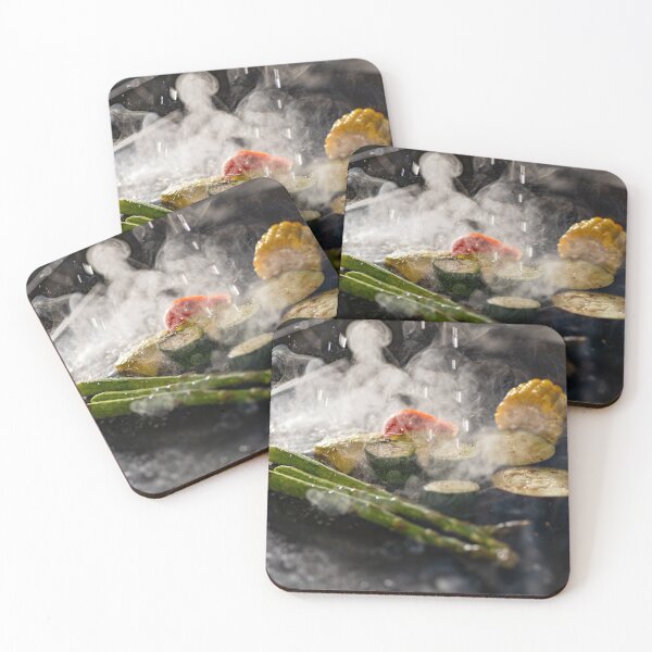 Item preview, Asparagus, courgettes, paprika and corn cooked on a hot griddle designed and sold by AlbertMi.