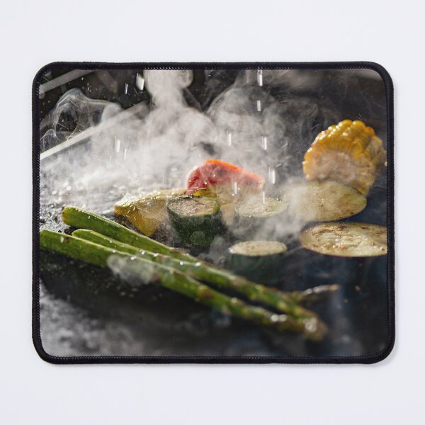Item preview, Asparagus, courgettes, paprika and corn cooked on a hot griddle designed and sold by AlbertMi.