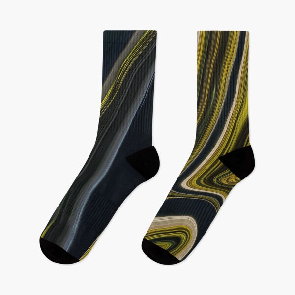 Item preview, Abstract Black Yellow Marble Art  designed and sold by beyondrainbows.