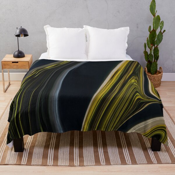 Item preview, Abstract Black Yellow Marble Art  designed and sold by beyondrainbows.
