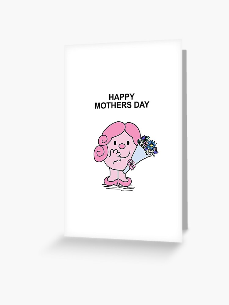 Little Miss Happy Mothers Day Greeting Card for Sale by Scatthecat