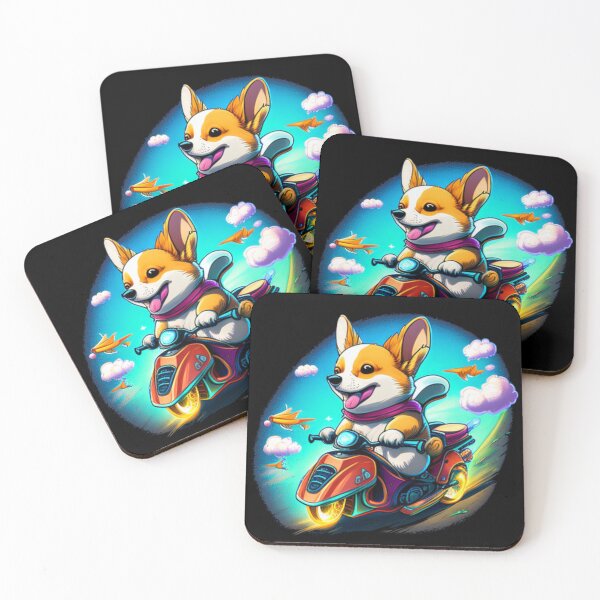 Item preview, Happy Corgi Dog Biker Moped Club designed and sold by TheWildFlix.