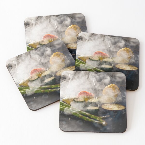Item preview, Asparagus, courgettes, paprika and corn cooked on a hot griddle designed and sold by AlbertMi.