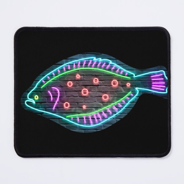 Item preview,  Summer Flounder (Fluke) Neon Design Print  designed and sold by designsasstultd.