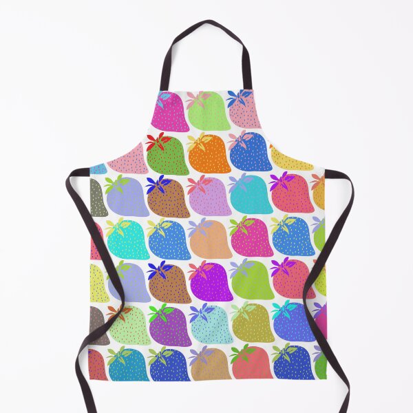 Item preview, Multicolored Pop Art Strawberries Pattern Summer Fruit designed and sold by Anna Lemos.