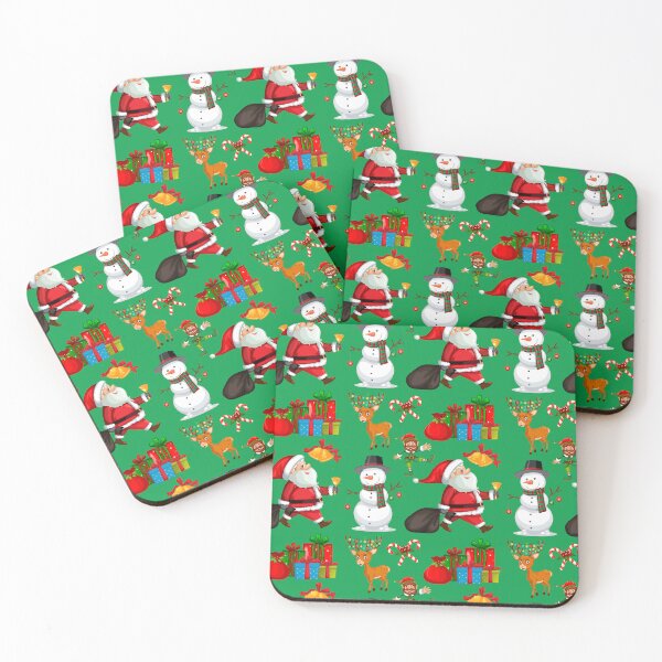 Item preview, Festive Colorful Santa, Snowman, Reindeer Pattern designed and sold by silviaol.