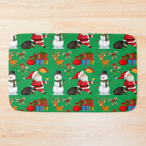 Item preview, Festive Colorful Santa, Snowman, Reindeer Pattern designed and sold by silviaol.