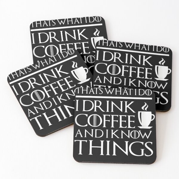 Item preview, Thats What I Do I drink Coffee and I know things - Fun designed and sold by TrendsDesign	 ⭐⭐⭐⭐⭐.