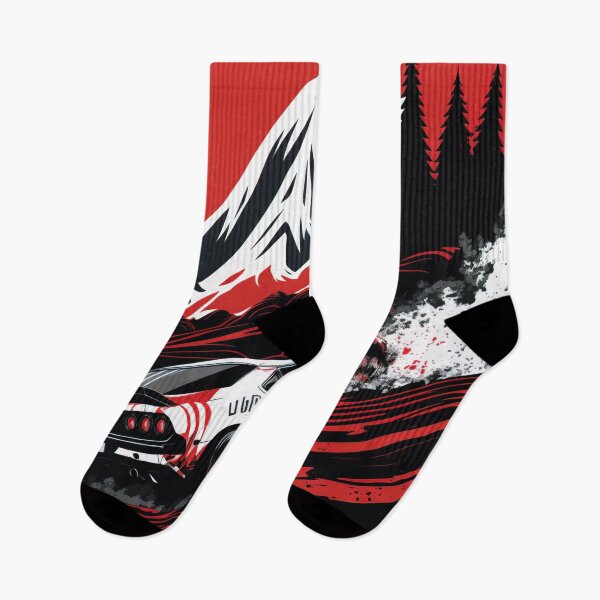 Item preview, Drift Car in in the Japanese mountains designed and sold by AreteSticker.