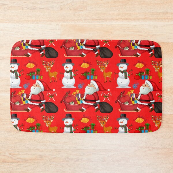 Item preview, Colorful Santa, Snowman, Reindeer Pattern designed and sold by silviaol.