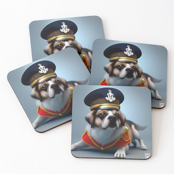 Item preview, The Doggy Dog Naval Officer designed and sold by CreepyDesigns.
