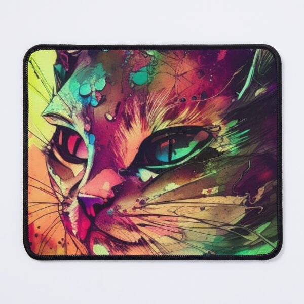 Item preview, Watercolor Cat Painting designed and sold by Verdant Rose Studio.